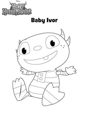 Kids n fun 11 coloring pages of Henry Hugglemonster